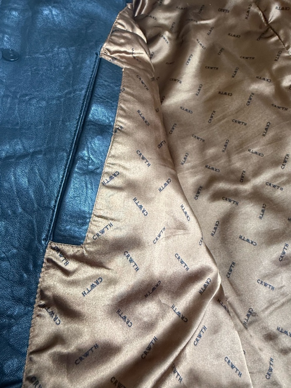 Black Leather Military Field Jacket - Picture 16 of 16